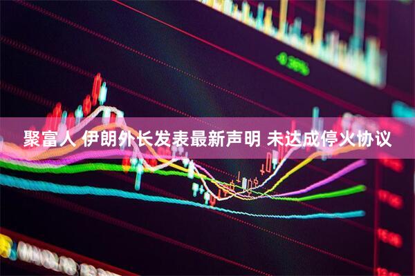 聚富人 伊朗外长发表最新声明 未达成停火协议