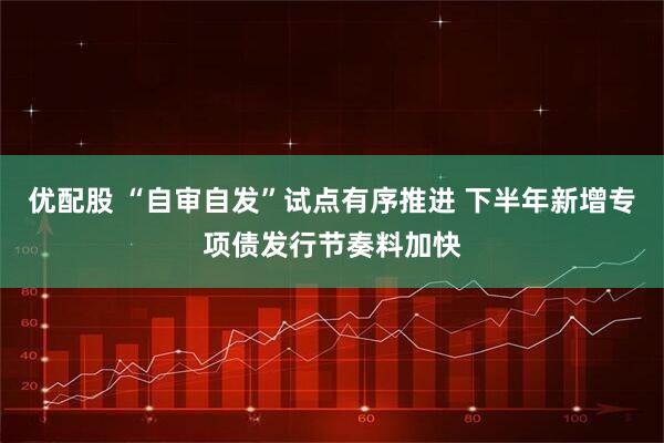 优配股 “自审自发”试点有序推进 下半年新增专项债发行节奏料加快